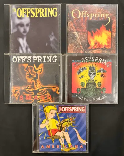 Lote 5 CDs originais The Offspring punk rock hardcore colecionador