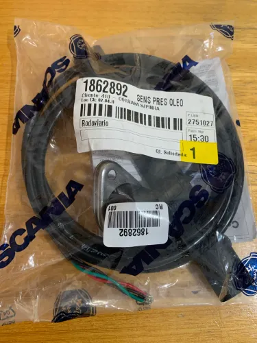 Sensor de pressão de óleo motor Scania