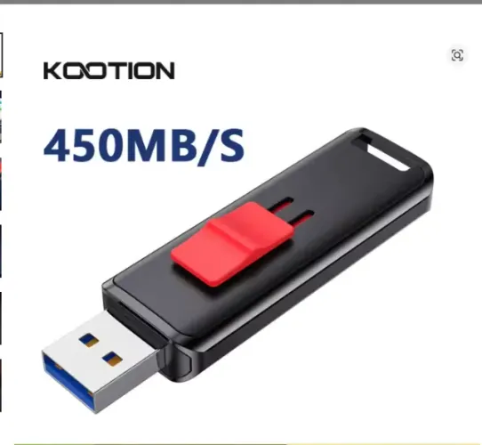Pendrive Retrátil Kootion U53 Usb 3.2 128gb 450mb/s