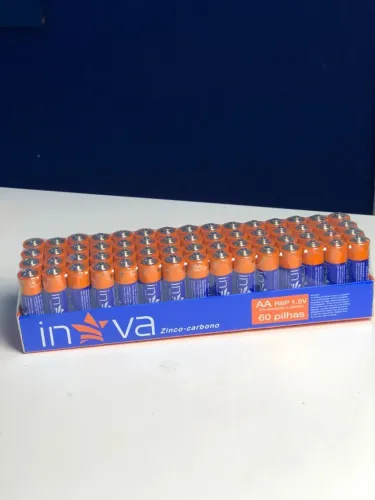 Lote com 60 pilhas AAA 1,5V - modelo R03P