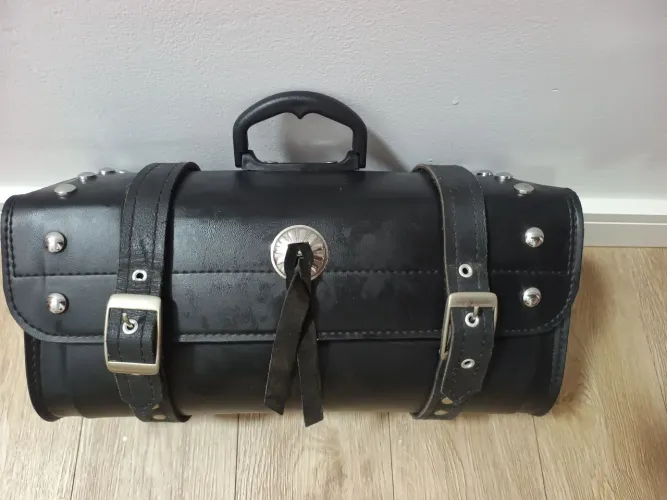 Bolsa e couro legítimo para moto