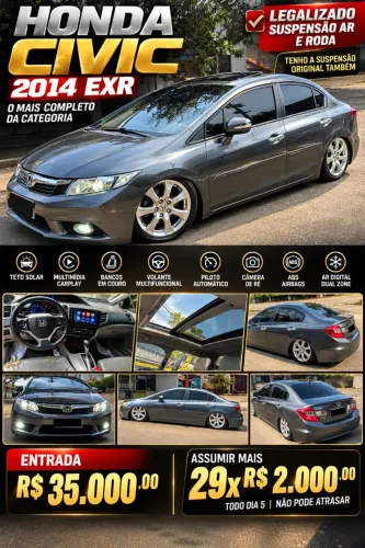 Honda Civic Sedan EXR 2.0 Flexone 16V Aut. 4P 2014