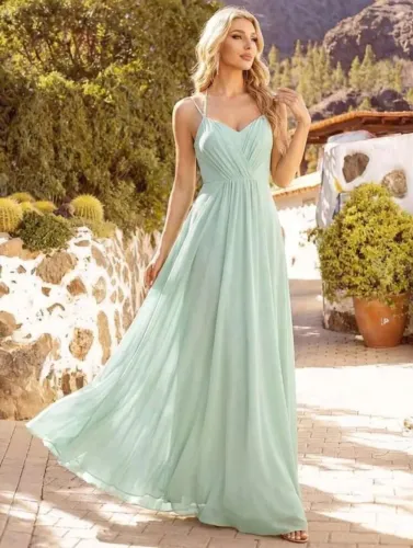 Vestido longo verde
