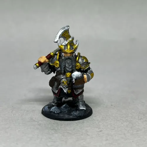 Miniatura Guerreiro Anão RPG de Mesa Dungeons & Dragons