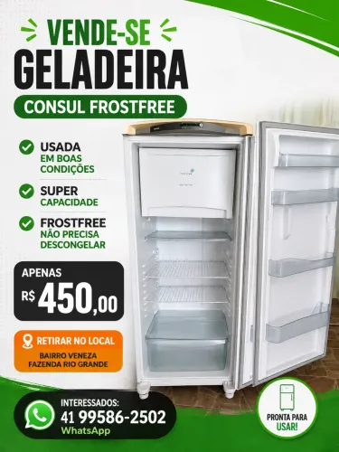 Vende-se Geladeira consul Frostfree ótimas condições 