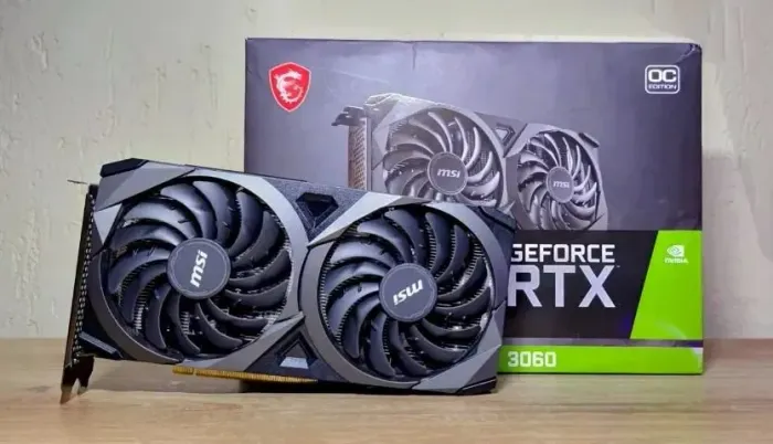 MSI 3060 VENTUS 2X 12GB GDDR6 192BITS ZERADA NA CAIXA + GARANTIA ! IGUAL 2080 4060 6650 !!