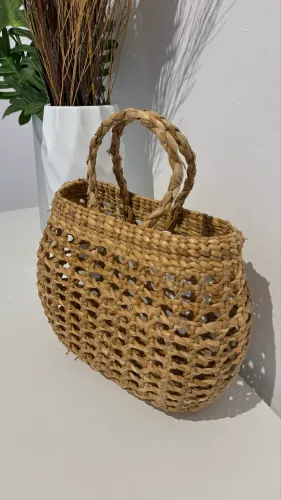 BOLSA PALHA TRANÇADA