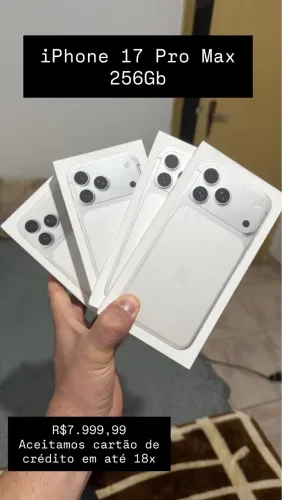 17 pro max novo lacrado 256Gb