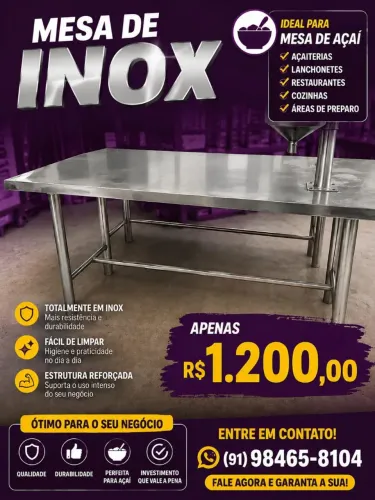 Mesa de inox