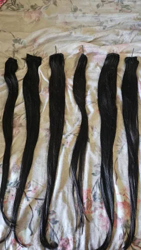 Cabelo humano vietnamita 75 cm