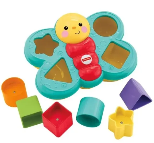 Blocos de Encaixar Borboleta Colorida Fisher Price