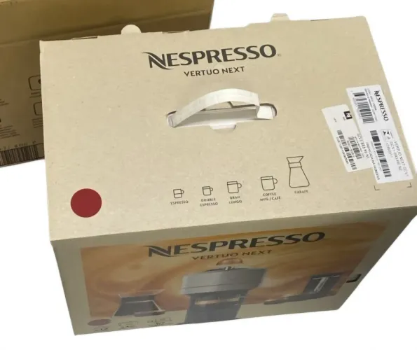 Cafeteira Nespresso Vertuo Next na cor Vermelho Cereja Novo Na caixa