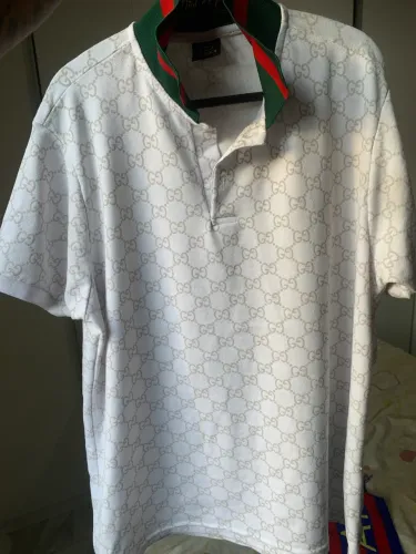 CAMISA POLO GUCCI BRANCA 