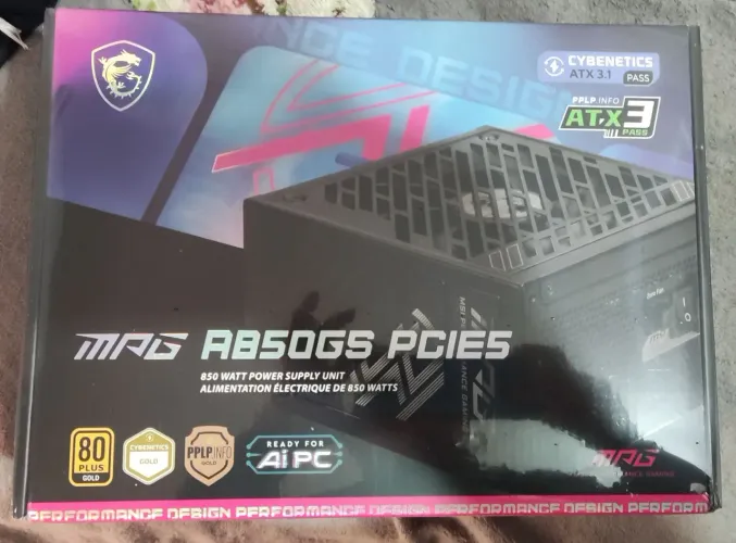 Fonte de alimentação msi 850 gold