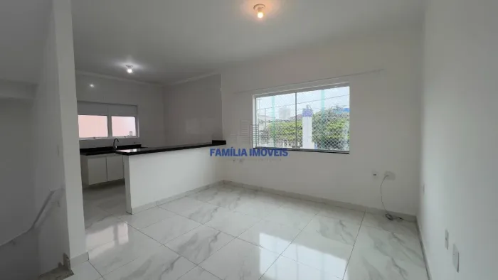 Alugar casa 2 quartos 2 suites garagem demarcada Macuco Santos