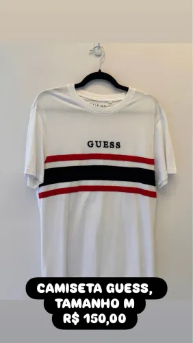 CAMISETA GUESS, TAMANHO M, NOVO