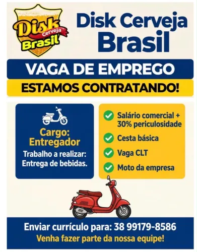 Vaga para entregador