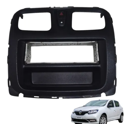 Moldura Painel Difusor Renault Sandero 2015/2020 Original Preto