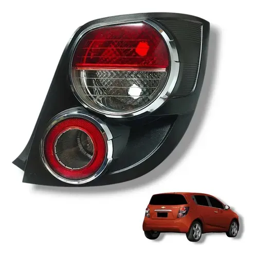 Lanterna Traseira Chevrolet Sonic Hatch 2012 A 2015 Direita Direito/passageiro Vermelho