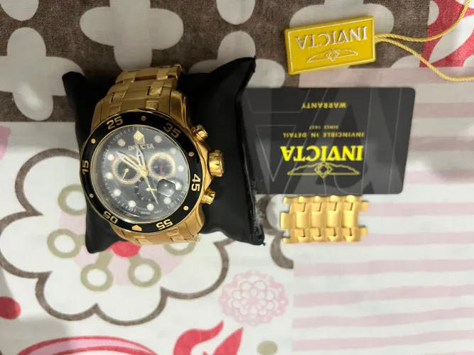 Relógio original invicta dourado