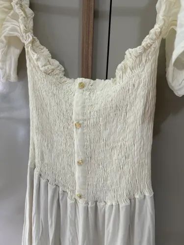 Vestido casual off white
