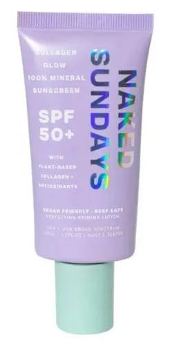 Naked Sundays Collagen Glow SPF 50+ Mineral Sunscreen Importado