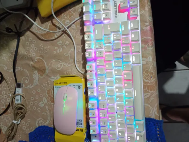 ? TECLADO MECÂNICO FALLEN ACE TOURNAMENT + MOUSE SEM FIO ?<br>