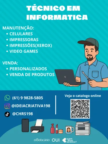 TÉCNICO EM INFORMÁTICA - MANUTENÇÃO E VENDAS