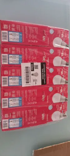 Kit 10 lâmpadas led kian 15w bivolt e-27 6500k