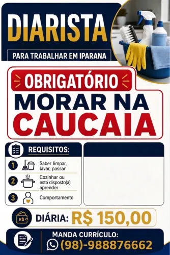 DIARISTA CAUCAIA- IPARANÁ
