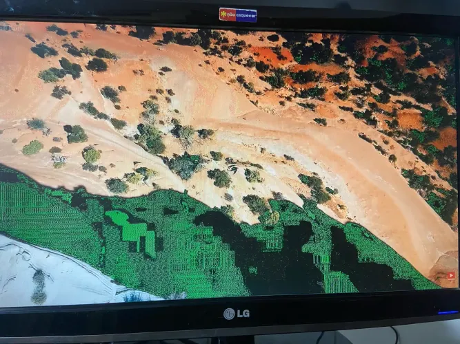 TV/monitor com defeito de pixel