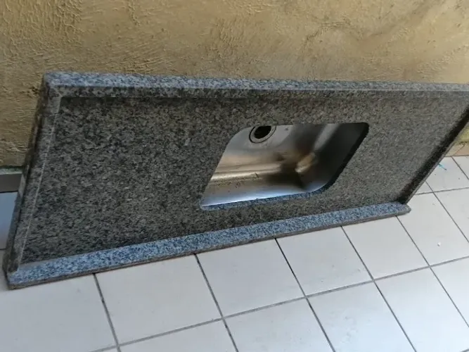 Pedra Granito Cozinha cinza