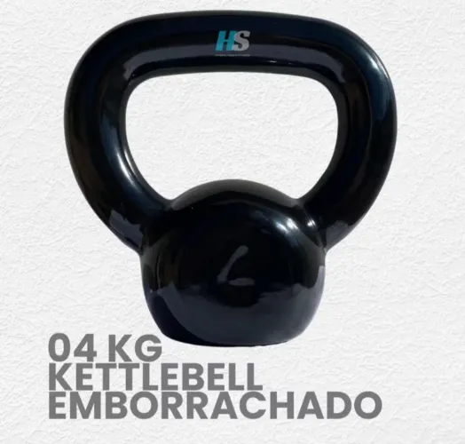 Kettlebell Emborrachado de 4 quilos novo.
