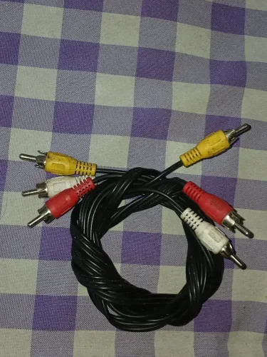 Cabo AV RCA 3 vias - 1,75 metros