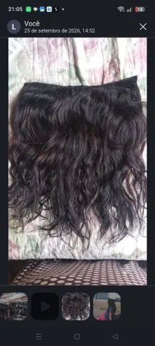 Cabelo humano 3 telas 200g