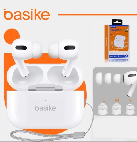 ?Garantia?Basike fone Bluetooth 5.3 fone de ouvido sem fio Pro TWS Com Microfone