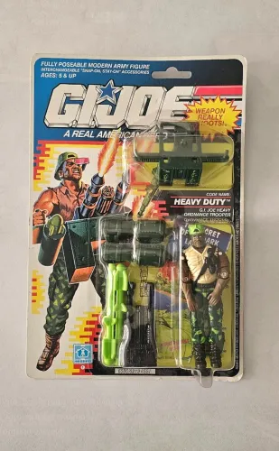 GI Joe Heavy Duty V1 1991 Hasbro ARAH Vintage Lacrado MOC