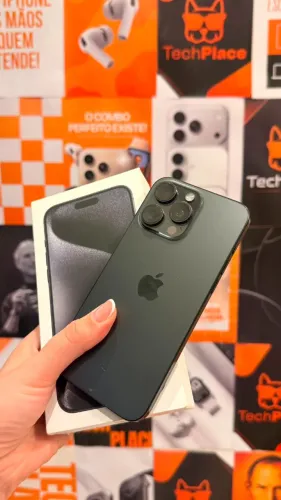 iPhone 15 Pro Max 256gb Preto 79% marquinhas de uso - Retire em loja física na Savassi