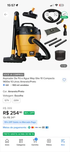 Aspirador de pó