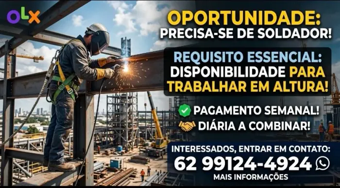 Precisa-se de soldador