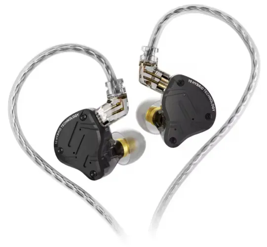 KZ ZS10 PRO X Fone de Ouvido Sem Microfone Profissional Retorno de Palco Jogos LACRADO
