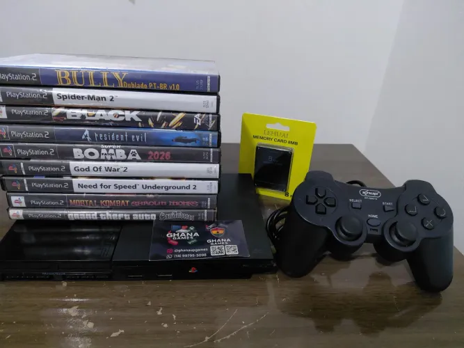 PS2 COM LEITOR 100% 