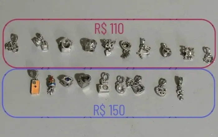 berloques vivara originais prata 925
