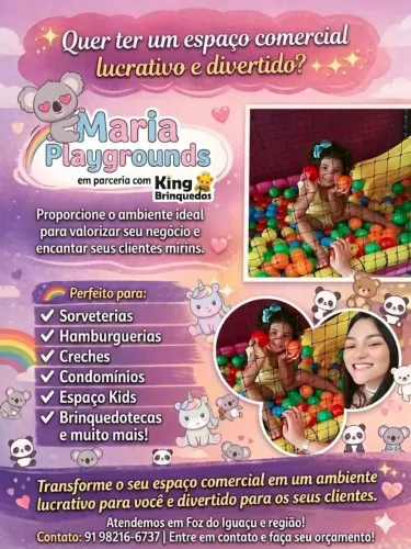 Venda de playgrounds infantis 