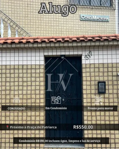 OPORTUNIDADE CONJUGADO PRÓXIMO A PRAÇA DO PATRIARCA
