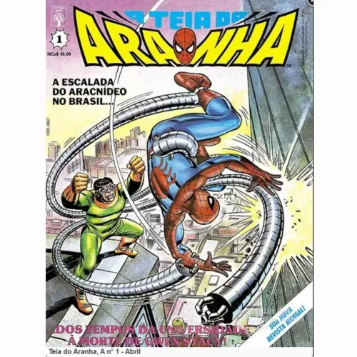 Homem Aranha (A Teia do Aranha). Completo 1 a 129 (gibi) . Editora Abril 1989 - RARÍSSIMO