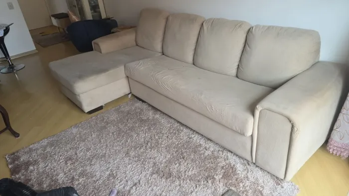 SOFA DE 5 LUGARES e CHESS, Super Confortável e Conservado, ESPUMA DE FIBRA SOFT no encosto