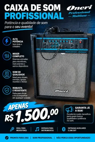 Caixa de Som Profissional