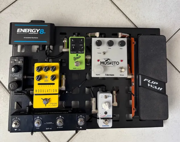 Pedalboard guitarra completo Tonex one nobels e mais 