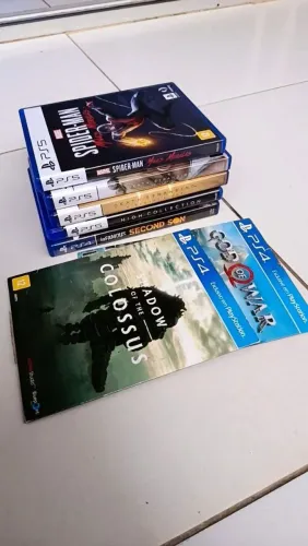 Pacote 4 jogos PS5 e 3 de PS4